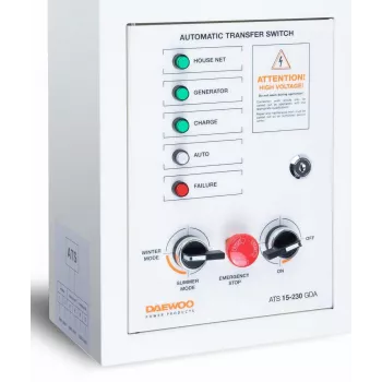Commutatore automatico DAEWOO ATS15-230GDA, 230 V, 50 Hz, a parete, acciaio inox, 5 kg