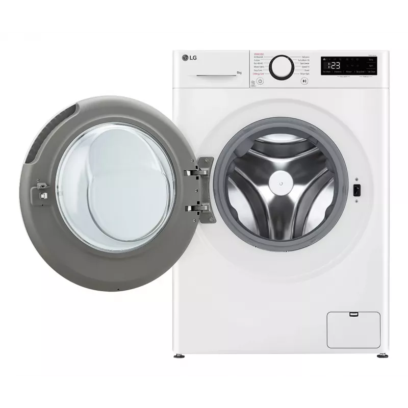 Lavatrice LG F2WR508S0W a carica frontale 8 kg 1160 giri/min nero, bianco
