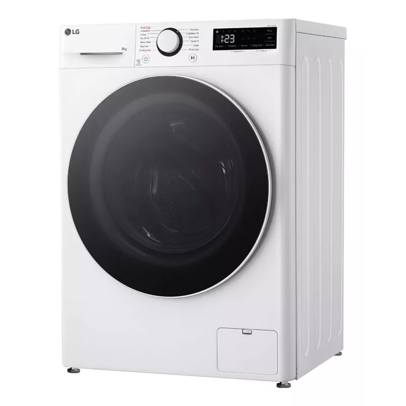 Lavatrice LG F2WR508S0W a carica frontale 8 kg 1160 giri/min nero, bianco