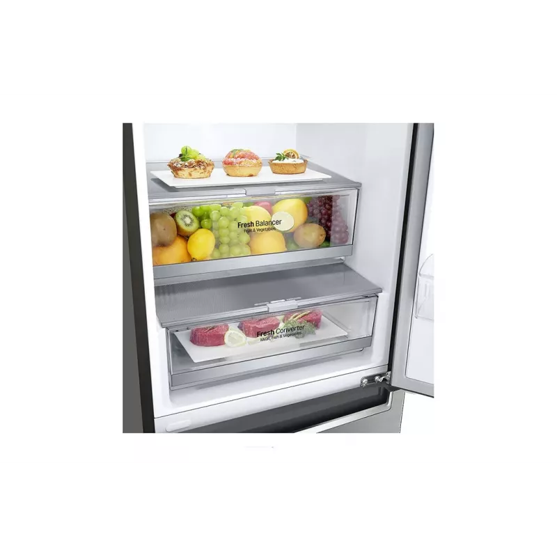 LG GBB72PZDMN frigorifero combinato libero 384 L argento