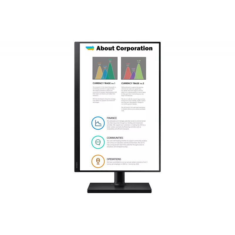 Samsung T45F monitor per computer 61 cm (24 inch) 1920 x 1200 pixel WUXGA LCD nero