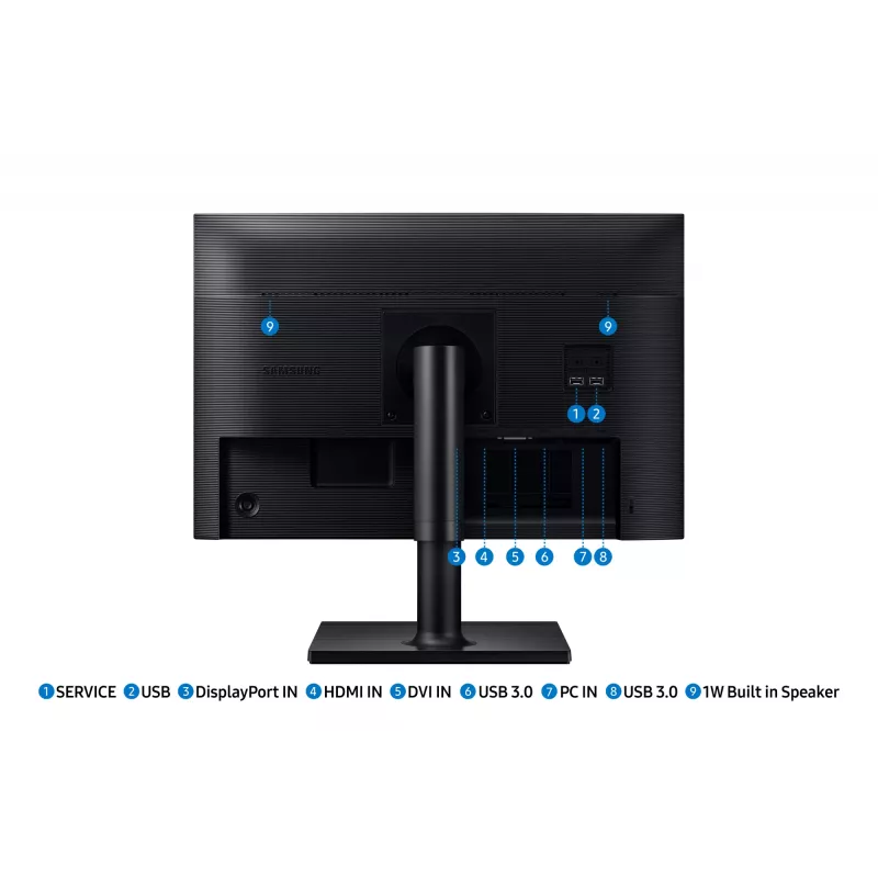 Samsung T45F monitor per computer 61 cm (24 inch) 1920 x 1200 pixel WUXGA LCD nero