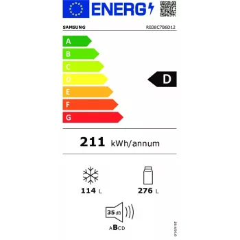 Samsung RB38C7B6D12 frigorifero libero 390 L