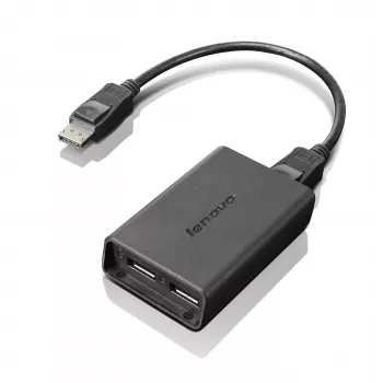 Lenovo cavo monitor DisplayPort su Dual-DisplayPort USB-A nero