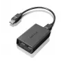 Lenovo cavo monitor DisplayPort su Dual-DisplayPort USB-A nero