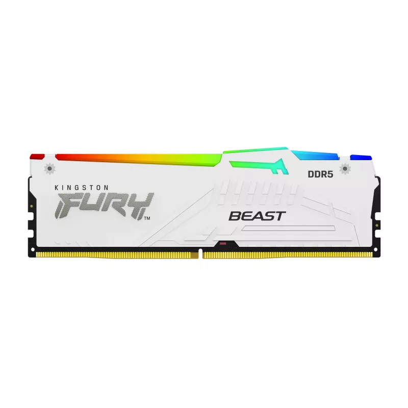 Kingston Technology FURY Beast 32GB 5200MT/s DDR5 CL40 DIMM White RGB XMP