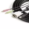 StarTech.com cavo KVM USB DVI 4-in-1 da 1,8 m con audio e microfono
