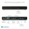 StarTech.com Thunderbolt 3 Dock – Docking station per laptop TB3 con doppio monitor 4K-6 a 60 Hz, DisplayPort, HDMI e VGA 1080p – 85 W Power Delivery e ricarica – 2x USB-A, Ethernet – Mac e Windows
