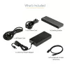 StarTech.com Thunderbolt 3 Dock – Docking station per laptop TB3 con doppio monitor 4K-6 a 60 Hz, DisplayPort, HDMI e VGA 1080p – 85 W Power Delivery e ricarica – 2x USB-A, Ethernet – Mac e Windows