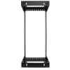 StarTech.com rack di rete a parete 24U 19 pollici – profondità regolabile 12–20 pollici rack open frame a 2 montanti per sala server per apparecchiature AV/dati/IT/comunicazione/computer/switch con gabbie e viti