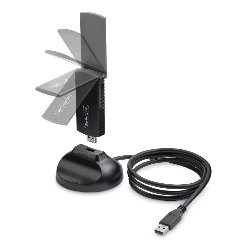 StarTech.com AX54005A-USB-WIFI-6E scheda di rete WLAN 2402 Mbit/s