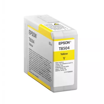 Epson confezione singola giallo T850400, giallo, inchiostro pigmentato, 80 ml, 1 pz.