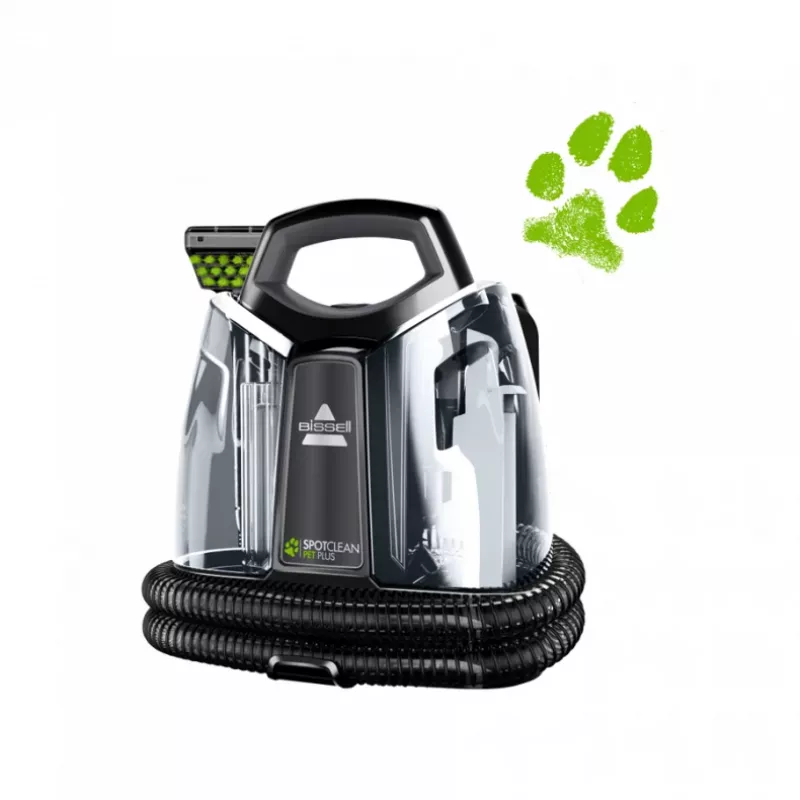 Bissell SpotClean Pet Plus macchina lavatappeti a secco e liquido nero, trasparente