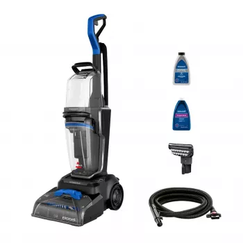 Bissell PowerWash HydroSteam macchina lavatappeti a spinta pulizia profonda nero, blu, titanio