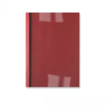 GBC Copertine ThermaBind LeatherGrain 1,5 mm rosso (100), A4, PVC, rosso, trasparente, opaca, 15 fogli, 1,5 mm