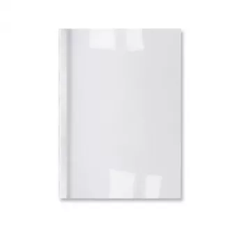 GBC Copertine ThermoBind LeatherGrain 1,5 mm bianco (100), A4, PVC, trasparente, bianco, opaca, 15 fogli, 1,5 mm