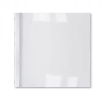 GBC Cartelle ThermoBind LeatherGrain 3 mm bianco (100), A4, PVC, trasparente, bianco, opaca, 30 fogli, 3 mm