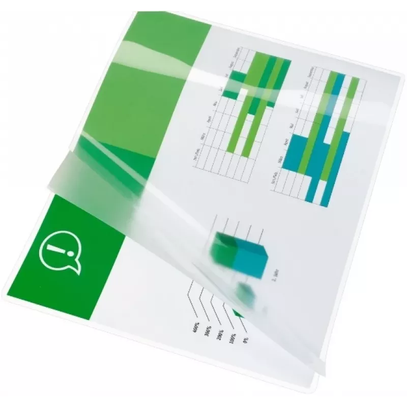 GBC Pellicola plastificazione A7 125 micron, lucida, trasparente, A7, 105 mm, 74 mm, 100 pz.