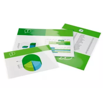 GBC Pellicola plastificazione A4 250 micron, lucida, trasparente, A2, 303 mm, 216 mm, 100 pezzi