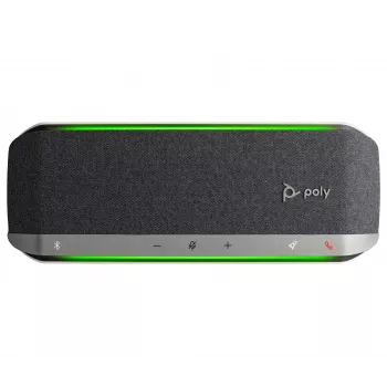 HP Poly Sync 40 speakerphone USB-A USB-C, argento, Windows 10, Windows 11, MacOS, 30 h, RoHS, Federal Communications Commission (FCC), CE, 38 mm