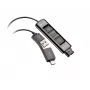 HP Poly DA85-M adattatore USB a QD nero TAA
