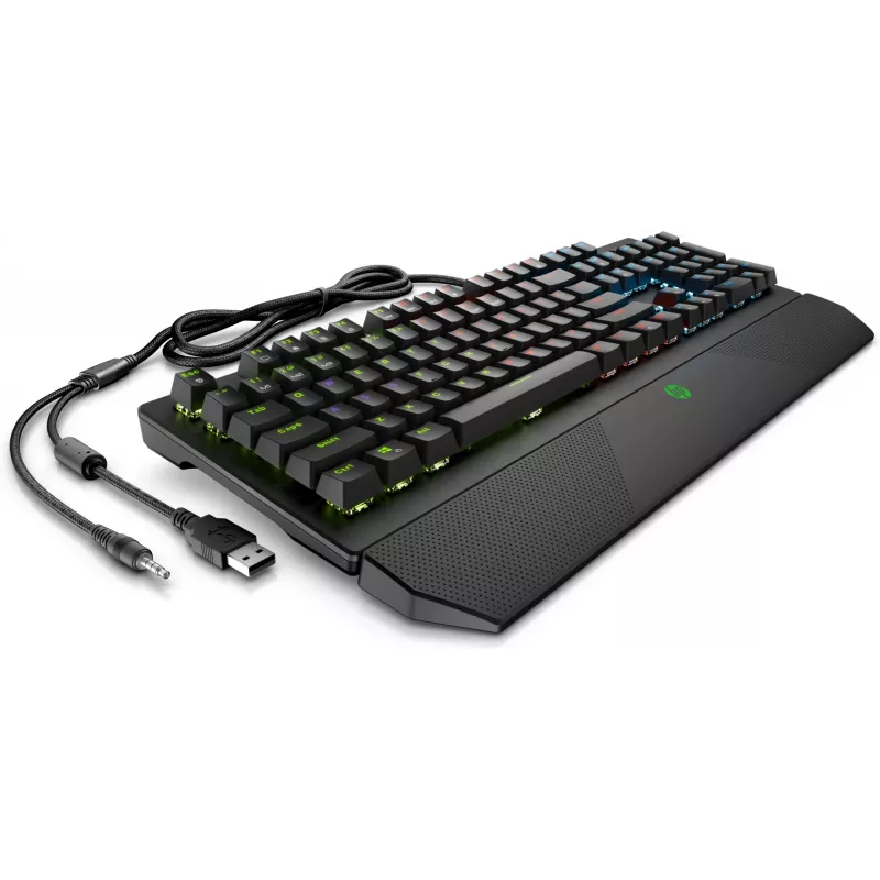 HP Pavilion Gaming tastiera 800, full-size (100%), con filo, USB, meccanica, nero
