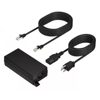HP Poly PoE++ 65W adattatore 2.5G con cavo CAT6A da 3,66 m e cavo di alimentazione