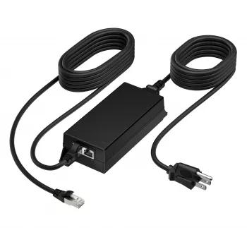 HP Poly PoE++ 65W adattatore 2.5G con cavo CAT6A da 3,66 m e cavo di alimentazione
