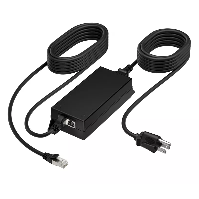 HP Poly PoE++ 65W adattatore 2.5G con cavo CAT6A da 3,66 m e cavo di alimentazione