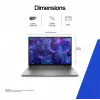 HP ZBook 8 G1i workstation mobile da 16 pollici, Intel Core Ultra 7 255H, 32GB, 1TB SSD, NVIDIA RTX 500 Ada 4GB, Windows 11 Pro