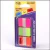 3M 686-PGO linguette per registro linguette per registro bianche verde, arancione, rosa