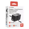Verbatim Charge 'n' Travel 70W 2C adattatore universale da viaggio con cavo retrattile nero