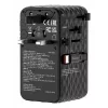 Verbatim Charge 'n' Travel 70W 2C adattatore universale da viaggio con cavo retrattile nero