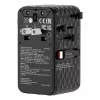 Verbatim Charge 'n' Travel 70W 2C adattatore universale da viaggio con cavo retrattile nero