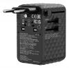 Verbatim Charge 'n' Travel 170W adattatore universale da viaggio nero