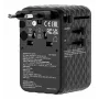 Verbatim Charge 'n' Travel 100W adattatore universale da viaggio con cavo retrattile nero