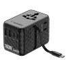 Verbatim Charge 'n' Travel 100W adattatore universale da viaggio con cavo retrattile nero