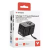 Verbatim Charge 'n' Travel 100W adattatore universale da viaggio con cavo retrattile nero