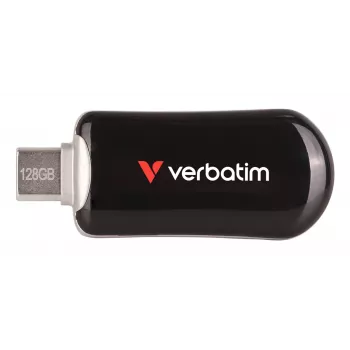 Verbatim Plectra chiavetta USB-C nero 128GB, 128 GB, USB Type-C, 3.2 Gen 1 (3.1 Gen 1), 100 MB/s, senza cappuccio, nero