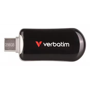 Verbatim Plectra chiavetta USB-C nero 256GB, 256 GB, USB Type-C, 3.2 Gen 1 (3.1 Gen 1), 100 MB/s, senza cappuccio, nero