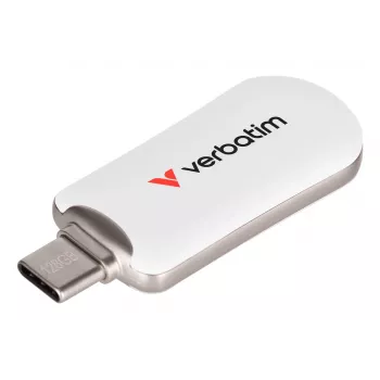 Verbatim Plectra chiavetta USB-C bianco 128 GB, 128 GB, USB Type-C, 3.2 Gen 1 (3.1 Gen 1), 100 MB/s, senza cappuccio, bianco