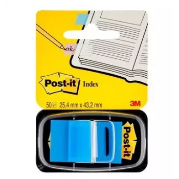 Etichetta autoadesiva 3M I680-2 rettangolare rimovibile blu 50 pz.