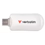 Chiavetta USB-C Verbatim Plectra bianca 512GB, 512 GB, USB Type-C, 3.2 Gen 1 (3.1 Gen 1), 100 MB/s, senza cappuccio, bianca