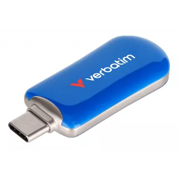Chiavetta USB-C Verbatim Plectra blu 64GB