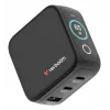 Caricabatterie mini GaN Verbatim 65W con display, interno, AC, 20 V, nero