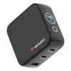 Caricabatterie mini GaN Verbatim 100W con display, interno, AC, 20 V, nero