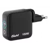 Caricabatterie mini GaN Verbatim 100W con display, interno, AC, 20 V, nero