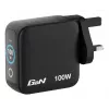 Caricabatterie mini GaN Verbatim 100W con display, interno, AC, 20 V, nero