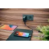 Caricabatterie mini GaN Verbatim 100W con display, interno, AC, 20 V, nero