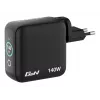 Caricabatterie mini GaN Verbatim 140W con display, interno, AC, 28 V, nero